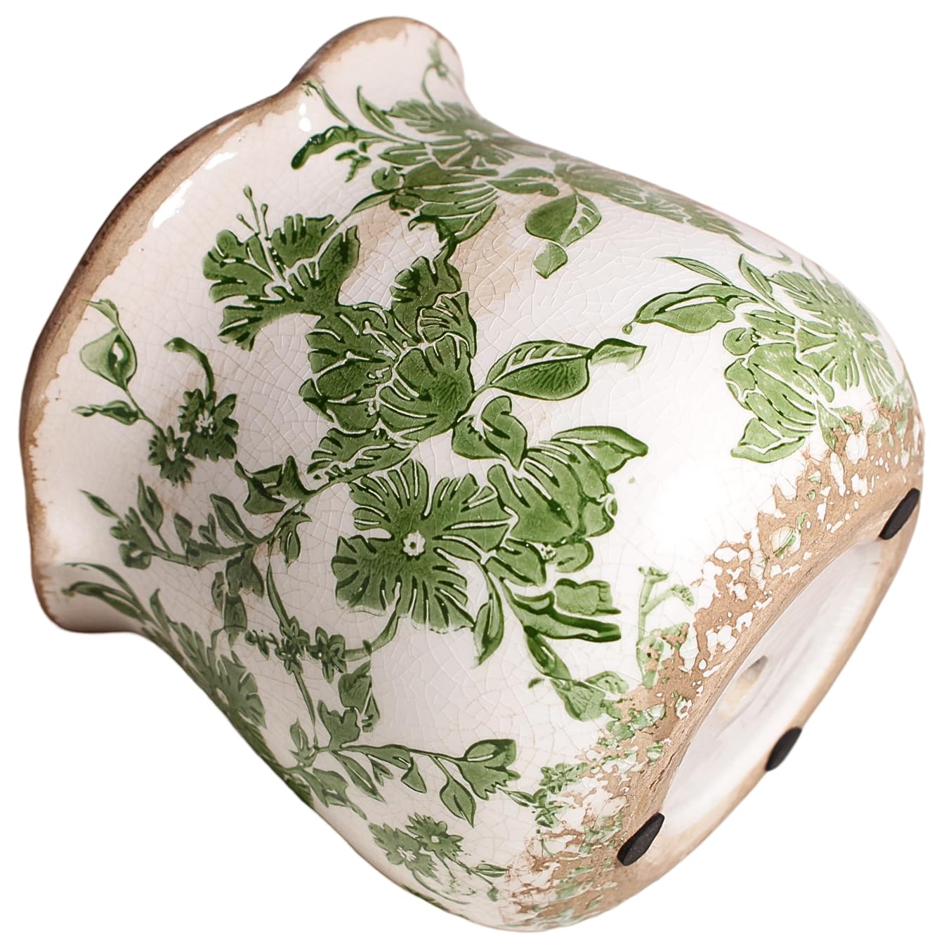 Xiaan Jiaju Vintage Ceramic Plant Pot in a cozy indoor setting