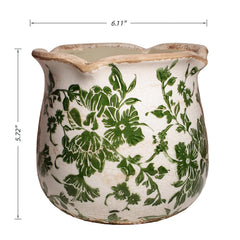 Xiaan Jiaju Vintage Ceramic Planter from the top view