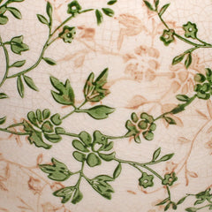 Xiaan Jiaju Vintage Ceramic Vase side view with plants