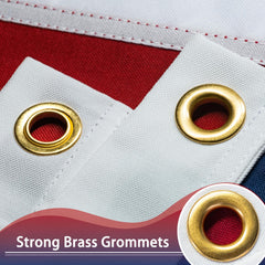 XIFAN American Flag 2x3 ft brass grommet close-up