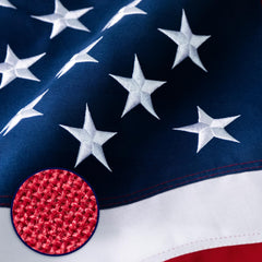 XIFAN American Flag 2x3 ft front view with embroidered stars