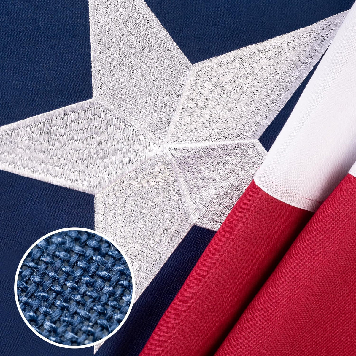XIFAN Texas Flag 3x5 ft front view with vibrant colours