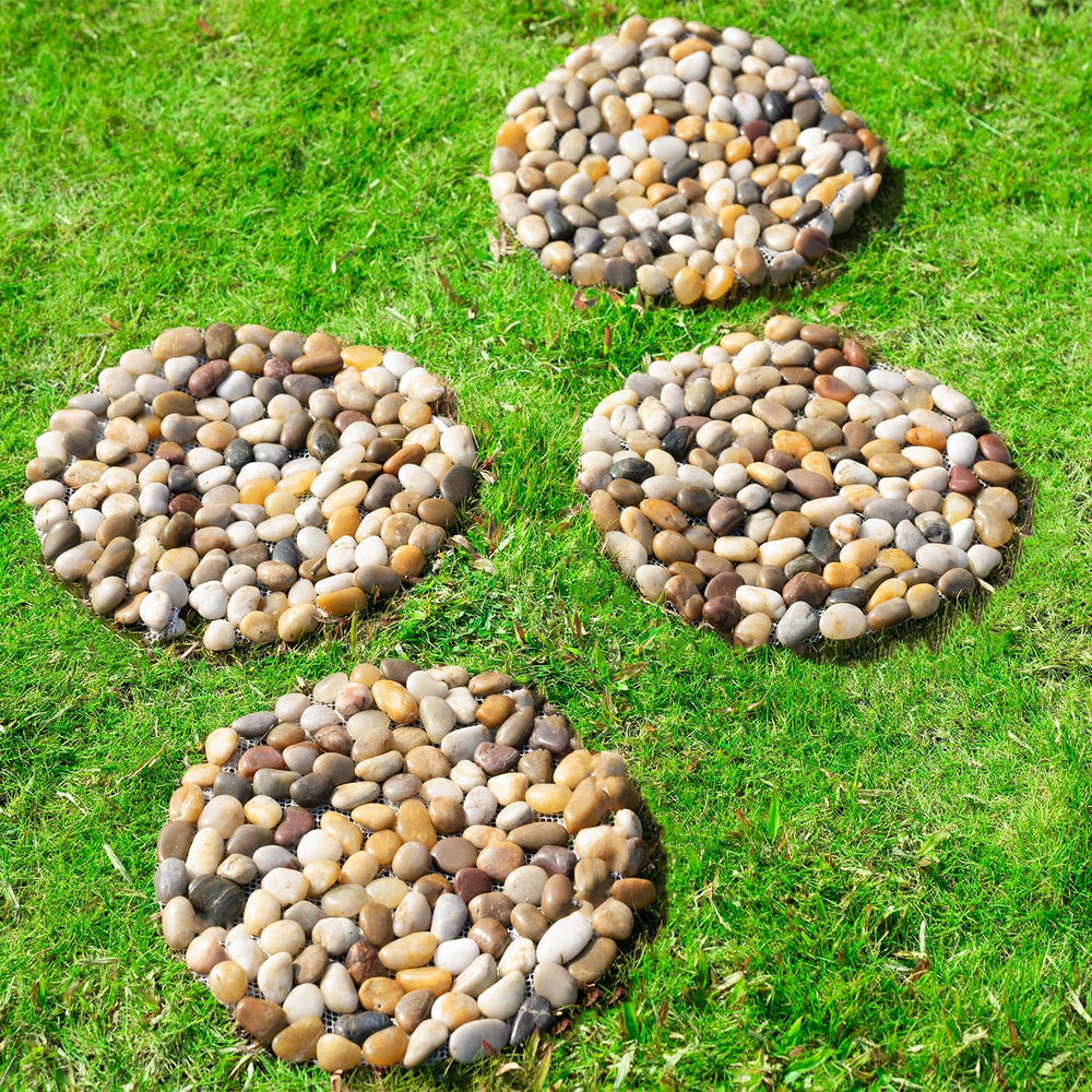 Xindian stepping stones arranged in a backyard trail