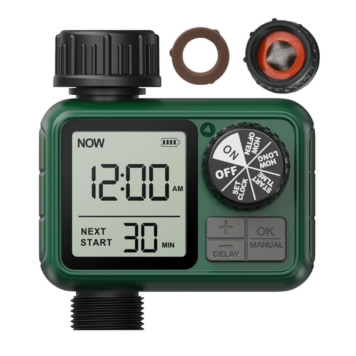 XinFuture Water Timer for garden hose showing front view