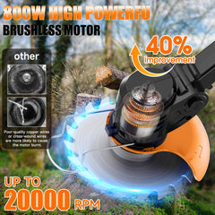 Xinweilan Electric Weed Wacker with two batteries and charger