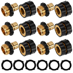 Xiny Tool 3/4 Inch Garden Hose Quick Connect fittings set with male and female connectors