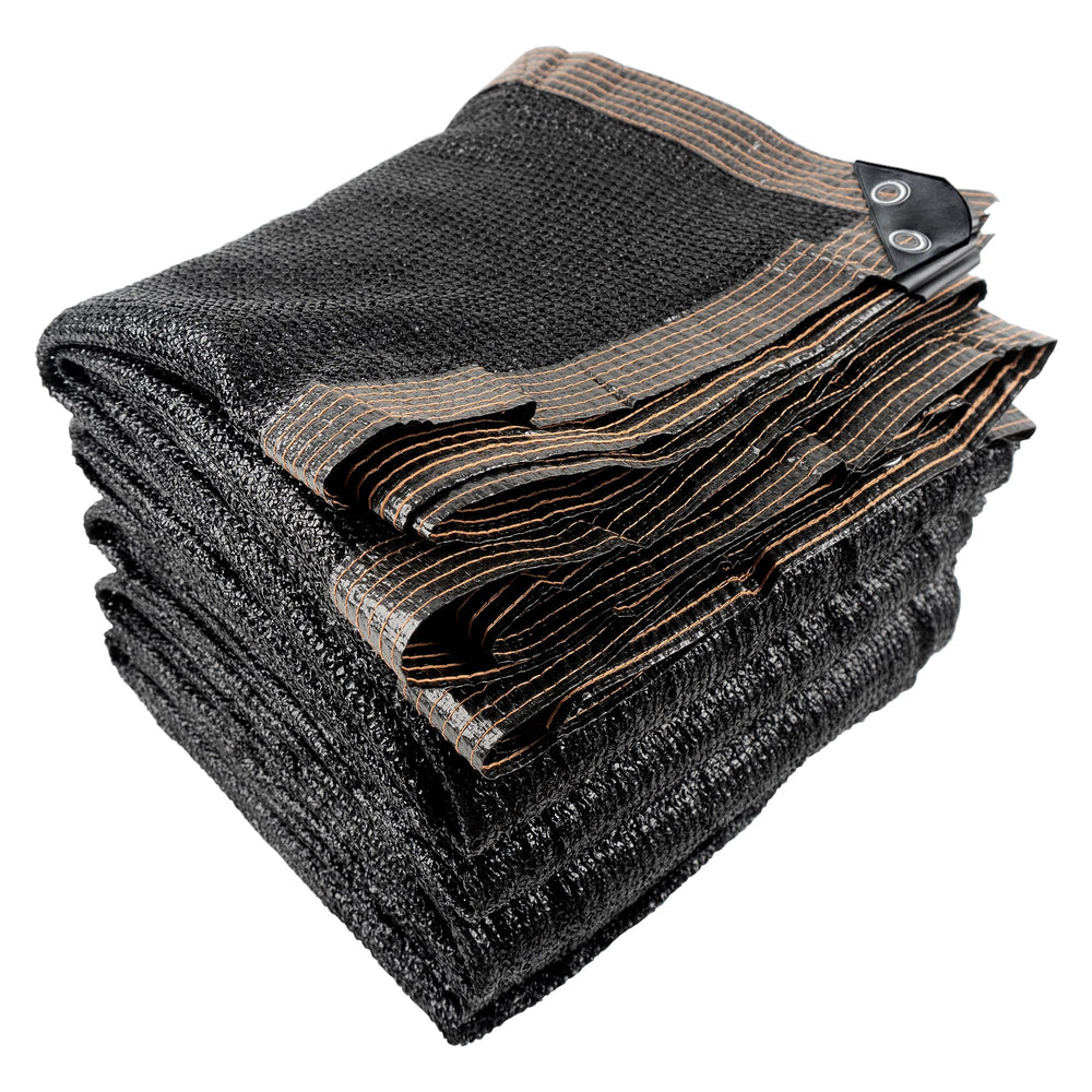 Xlimin Shade Cloth 20FT x 48FT black outdoor view