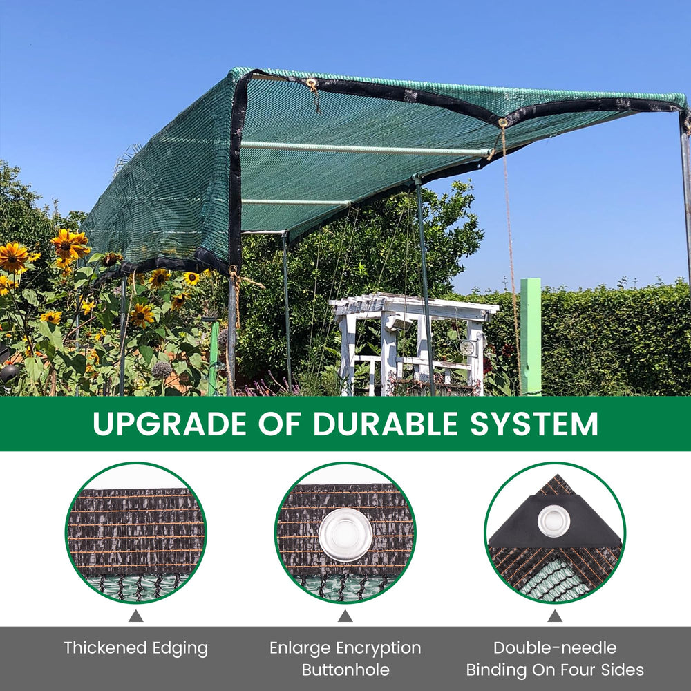 Xlimin shade cloth providing shade for plants