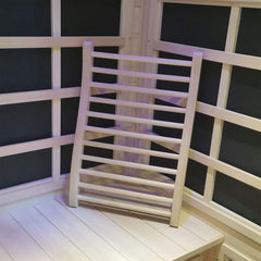 Xmatch Sauna Backrest S-Shape design side view