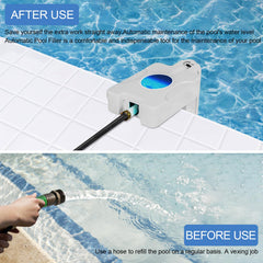 Xmnbl Automatic Pool Filler side view with water inlet filter