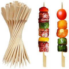 XMZY 8 Inch Bamboo Skewers pack with 200 pieces