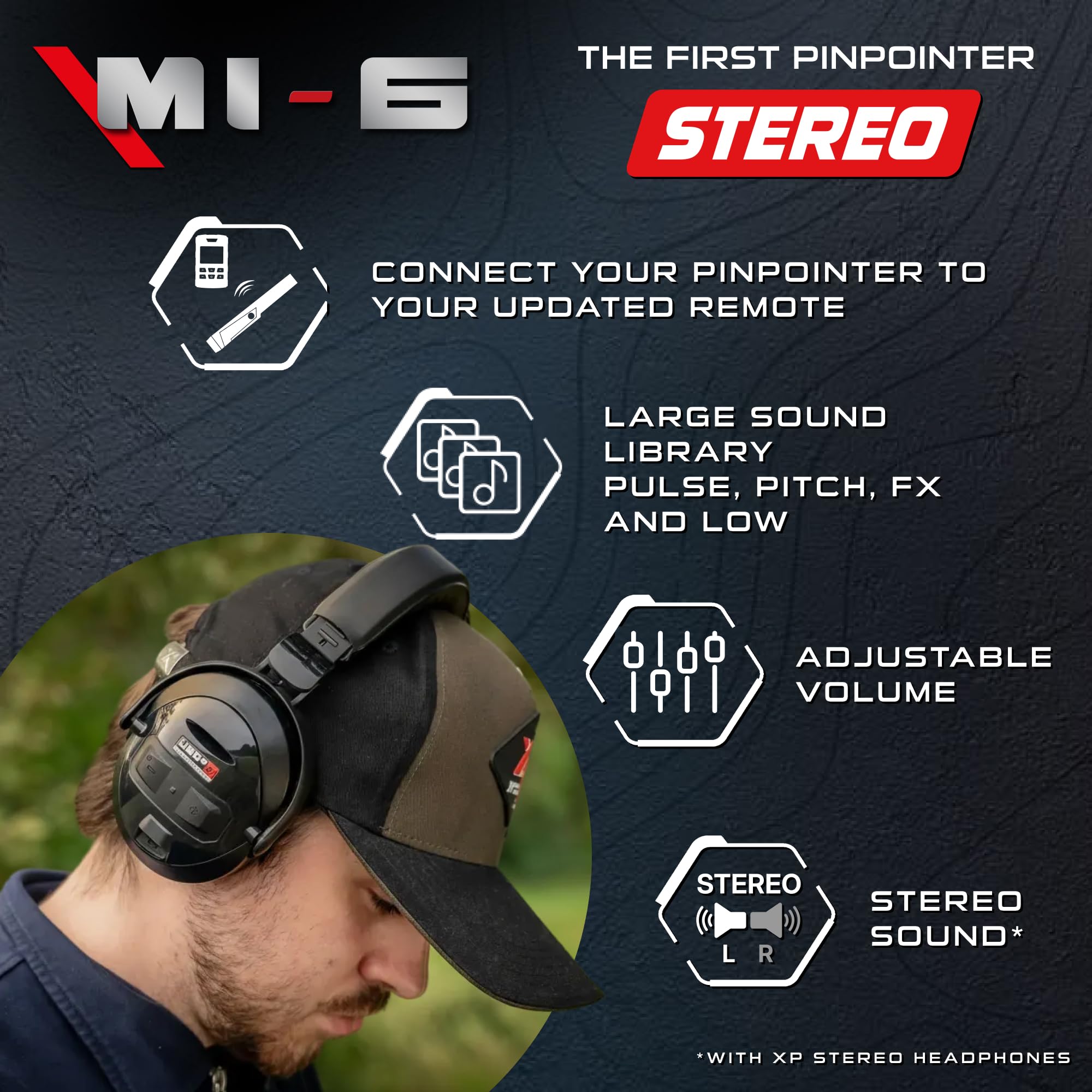 XP MI-6 Pinpointer in outdoor metal detecting scenario