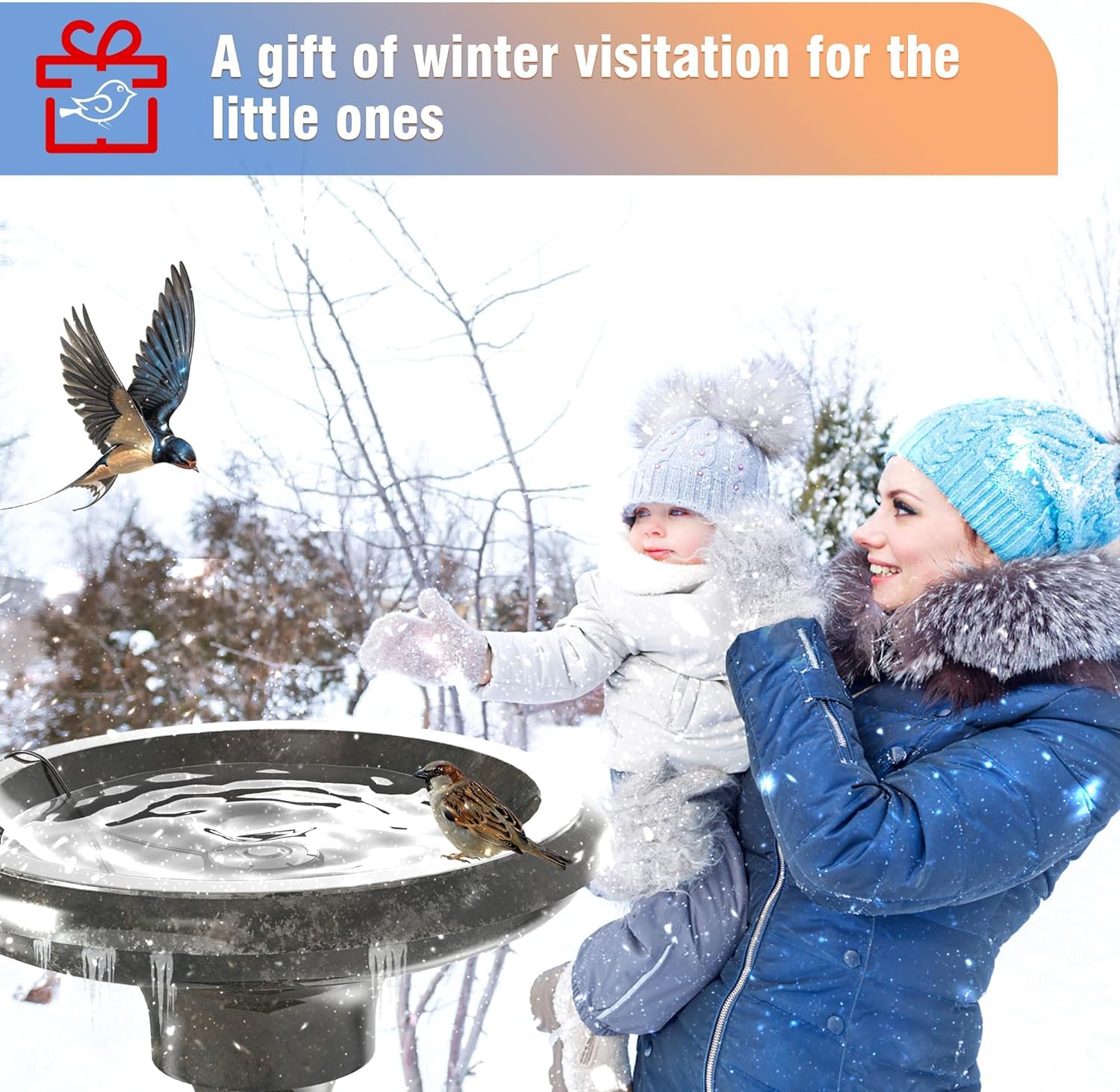 XpenGeny Bird Bath Heater dimensions and specifications