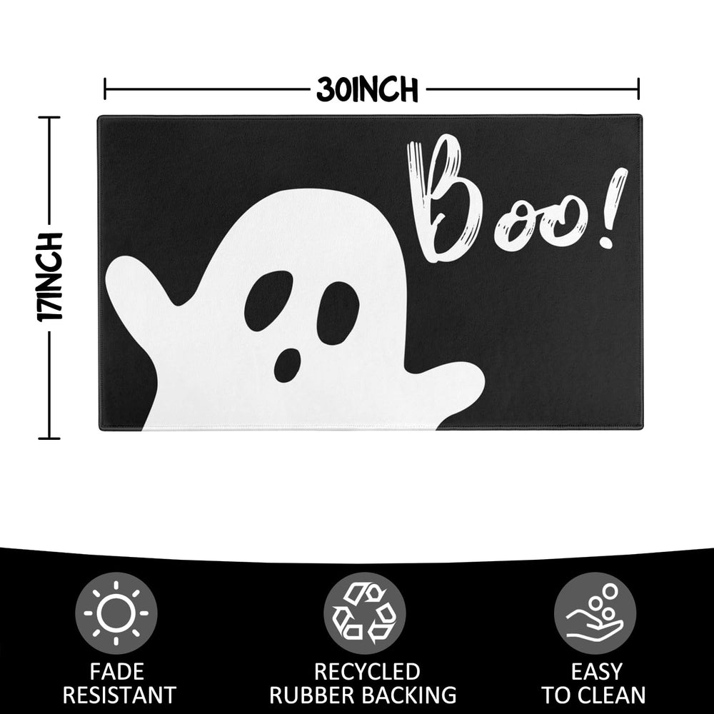 Xsinufn Halloween Door Mat being cleaned with hose