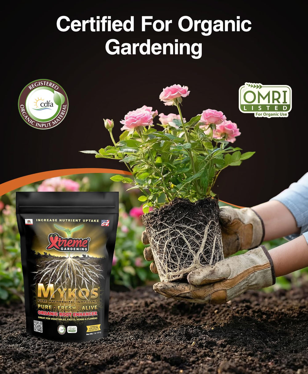 Xtreme Gardening Mykos Mycorrhizae in a gardening setting