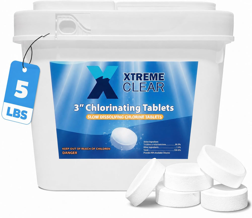 XtremepowerUS 3 Inch Chlorine Tablets 5 lbs pack front view