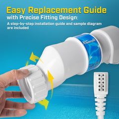 XtremepowerUS Chlorination Salt Cell Plate back view
