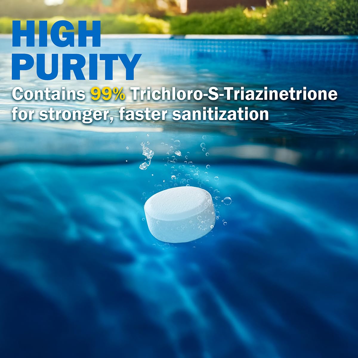 XtremepowerUS chlorine tabs showing weight and packaging details