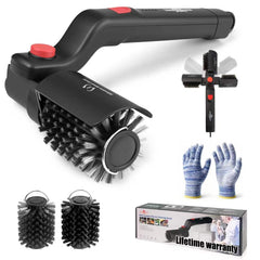 XUDAKAIXIN Electric Grill Brush front view with stainless steel bristles