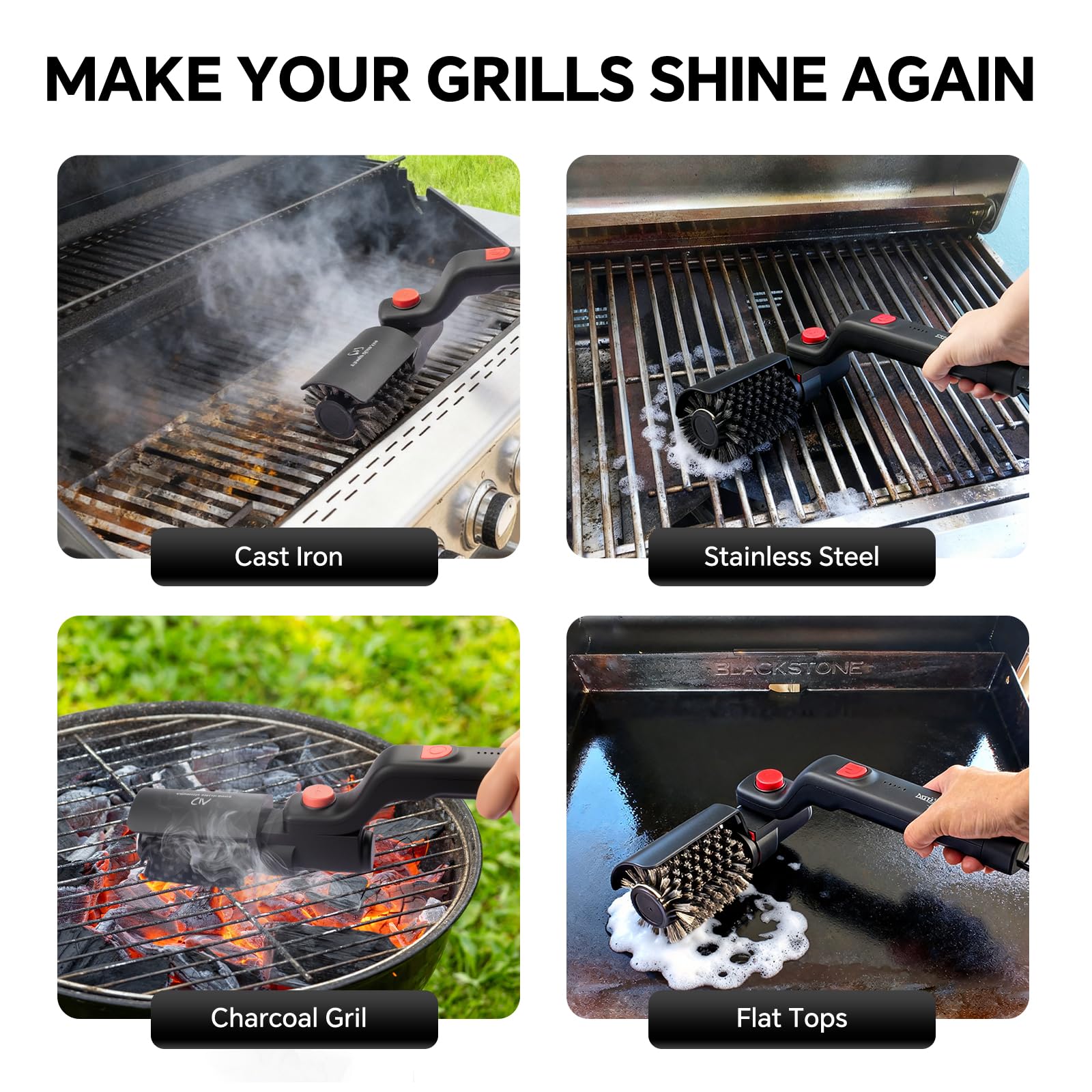 XUDAKAIXIN Electric Grill Brush packaging display