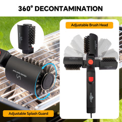 XUDAKAIXIN Electric Grill Brush with detachable head for easy cleaning