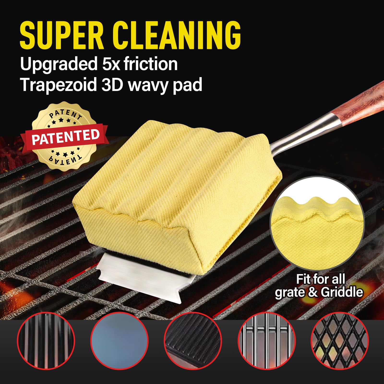 XUDAKAIXIN Grill Brush in a kitchen setting