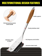 XUDAKAIXIN Grill Brush in action on a grill