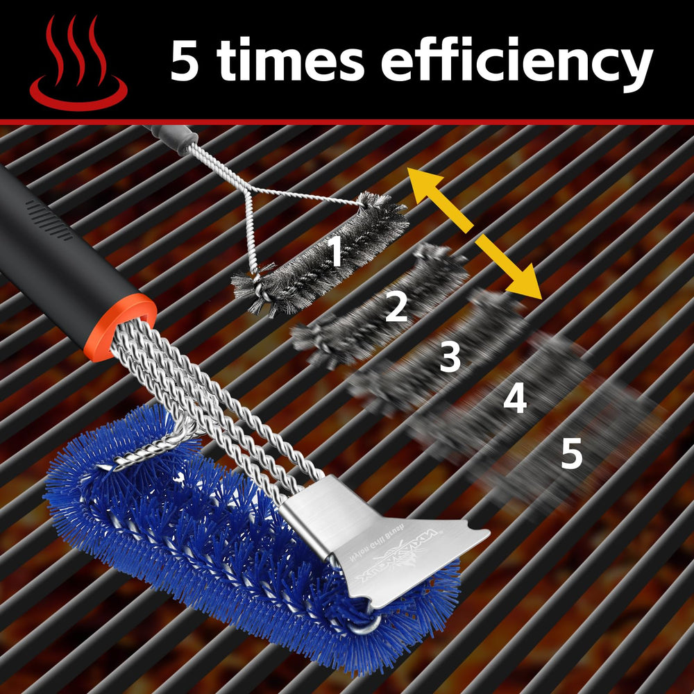 XUDAKAIXIN Nylon Grill Brush hanging for storage