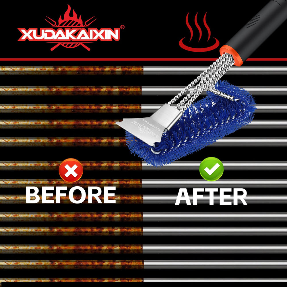 XUDAKAIXIN Nylon Grill Brush packaging display