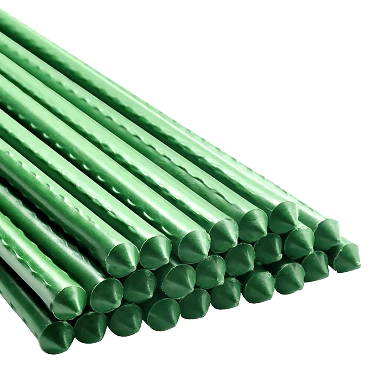 Xuwzenkl Garden Plant Stakes 24 inch green steel support pack