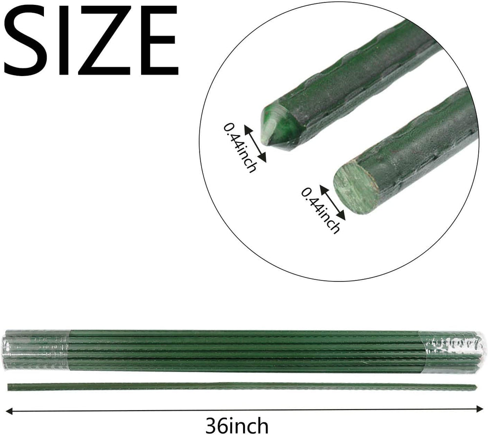 Xuwzenkl Garden Plant Stakes package of 25 steel stakes
