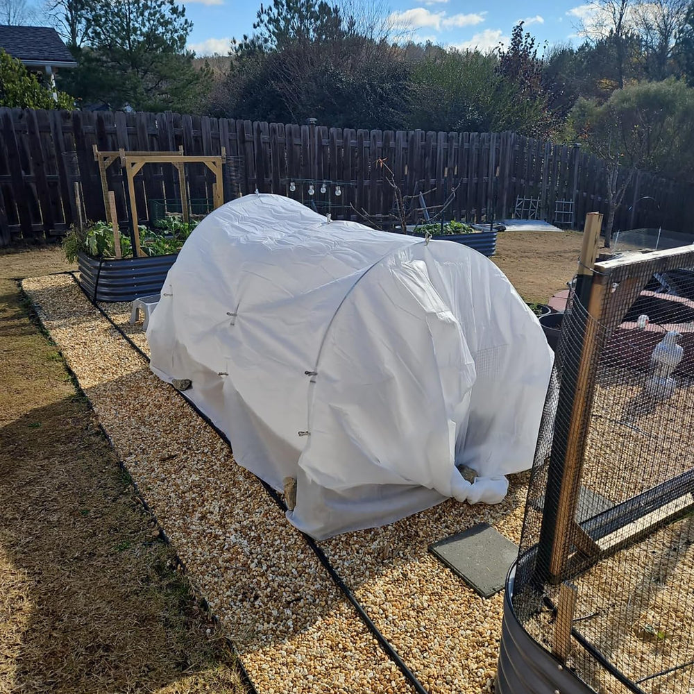 Xuwzenkl greenhouse hoops with connectors and clips