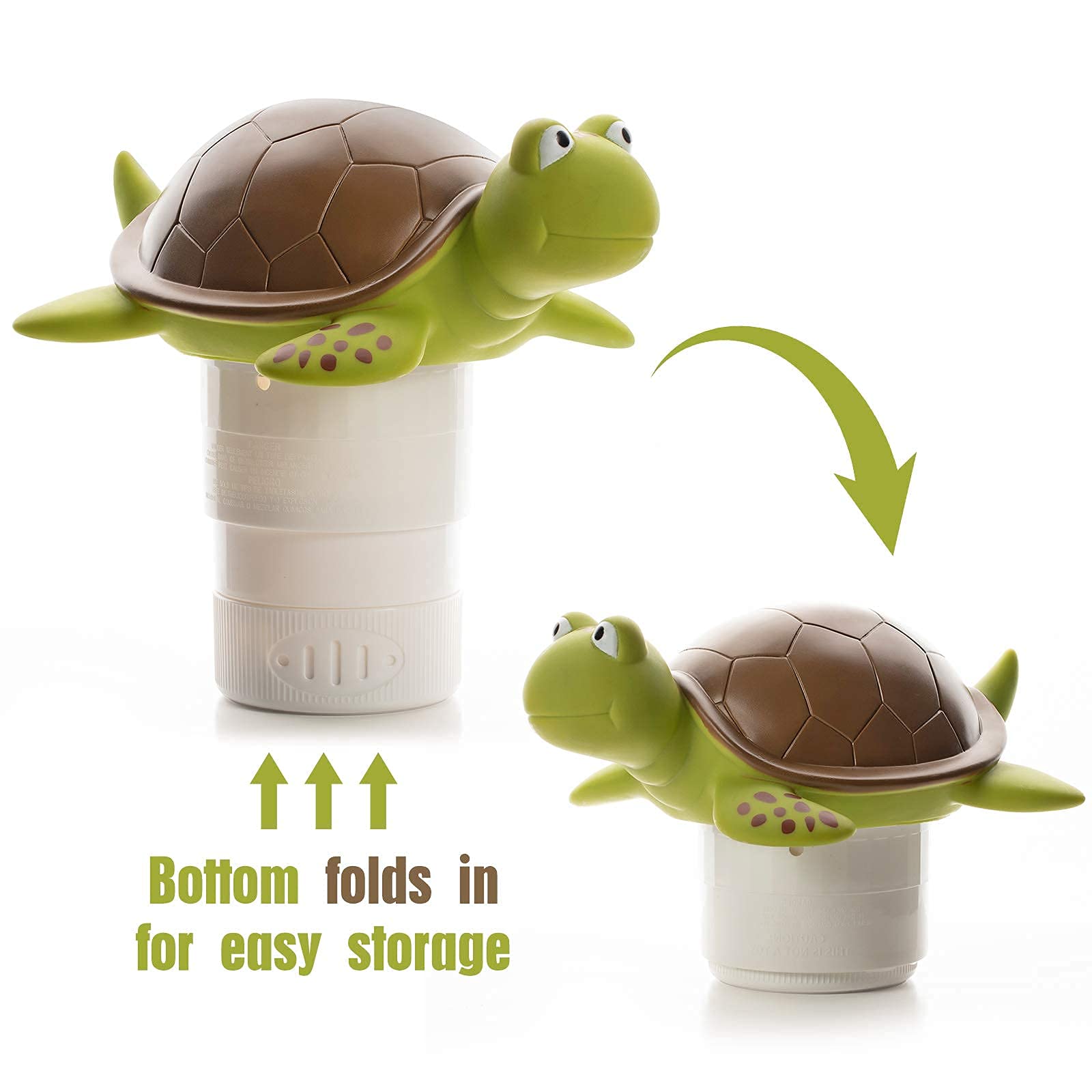 XY-WQ Chlorine Floater Turtle folded for storage