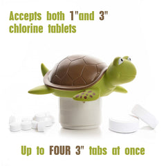 XY-WQ Chlorine Floater Turtle in a pool