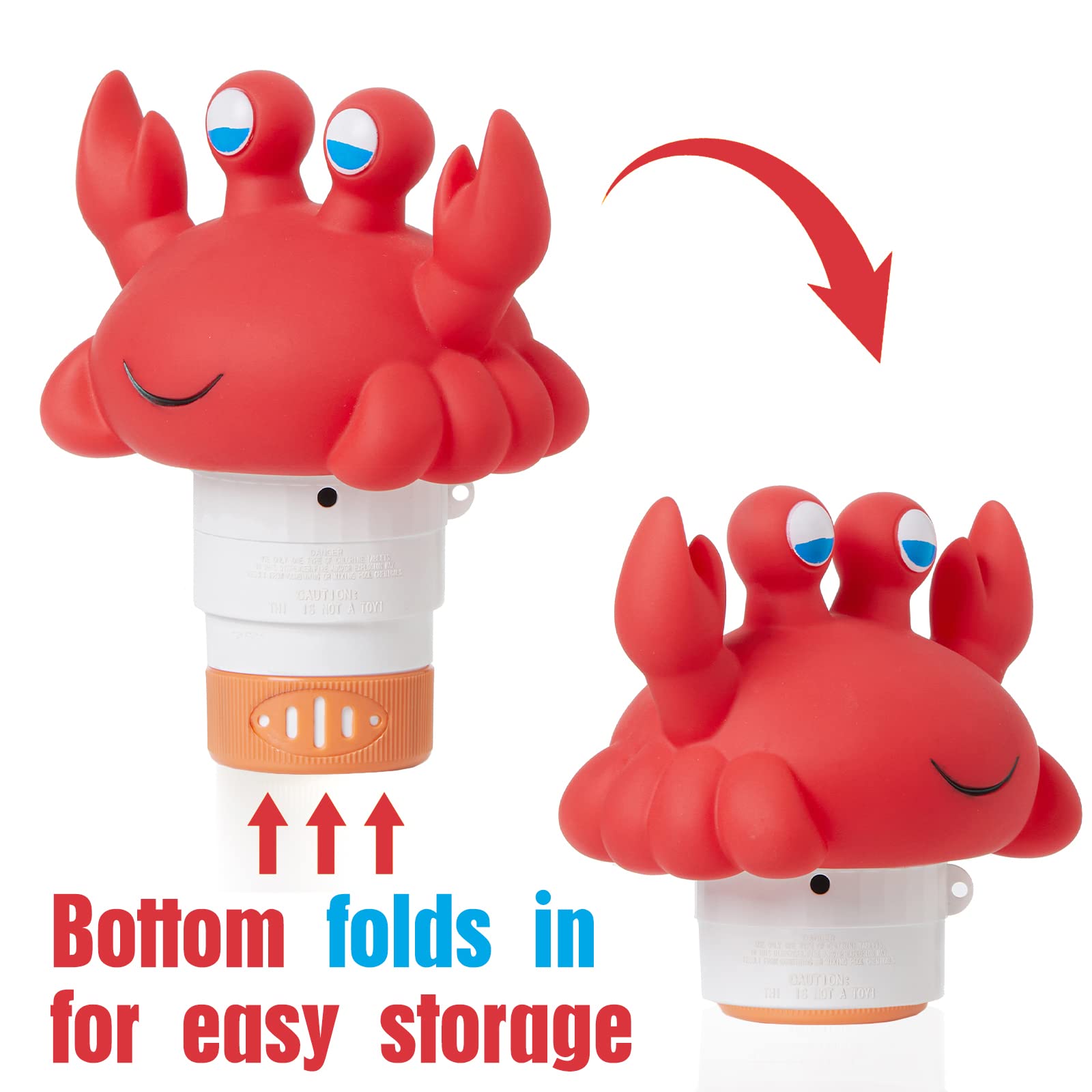 XY-WQ Crab Chlorine Floater showing capacity for 4 tabs