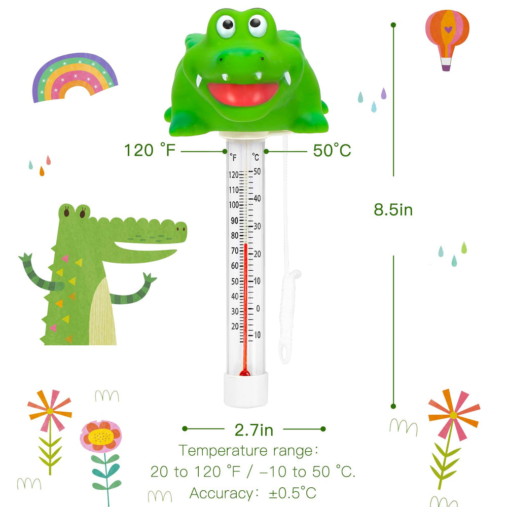 XY-WQ Floating Pool Thermometers in a swimming pool