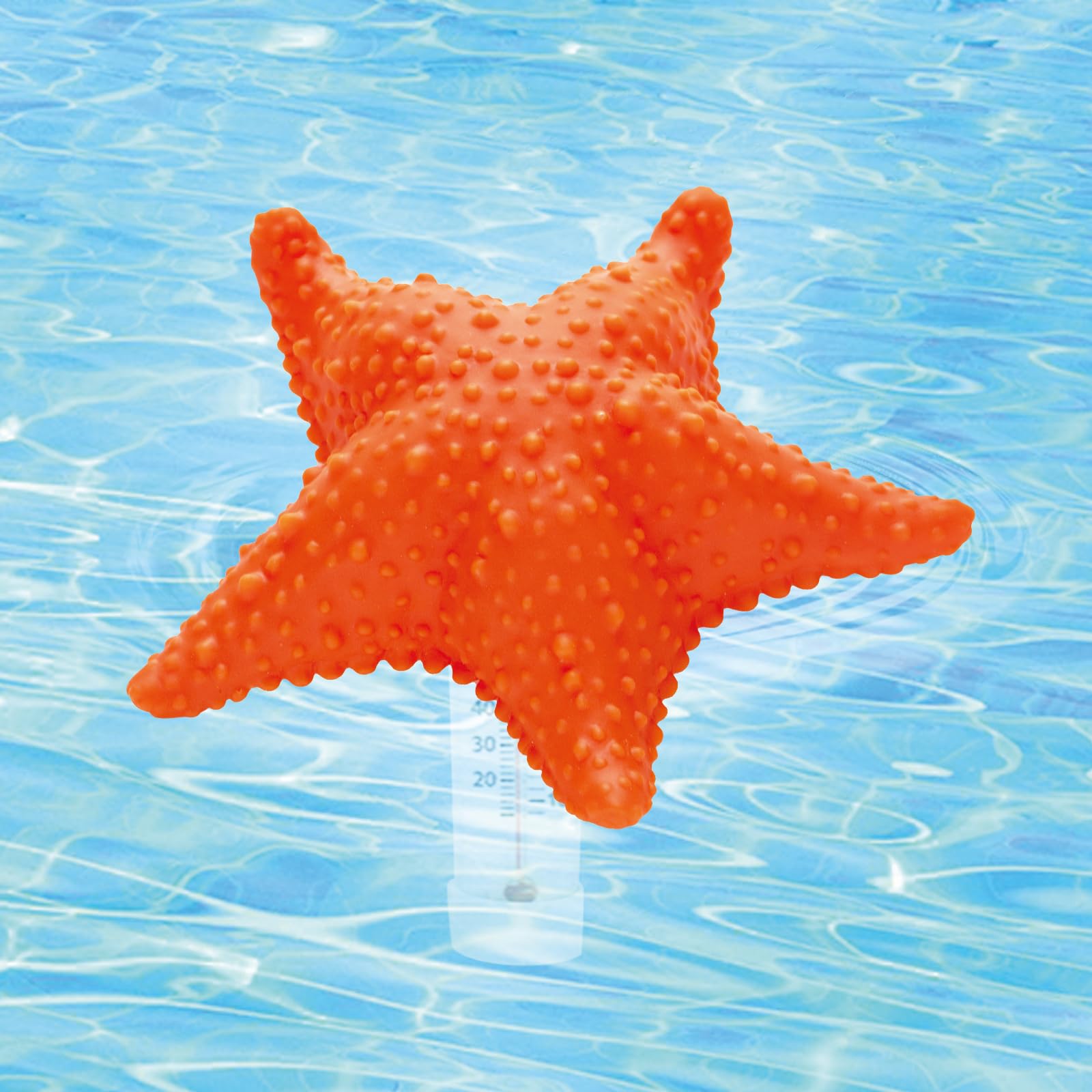 XY-WQ Floating Pool Thermometers in pool setting