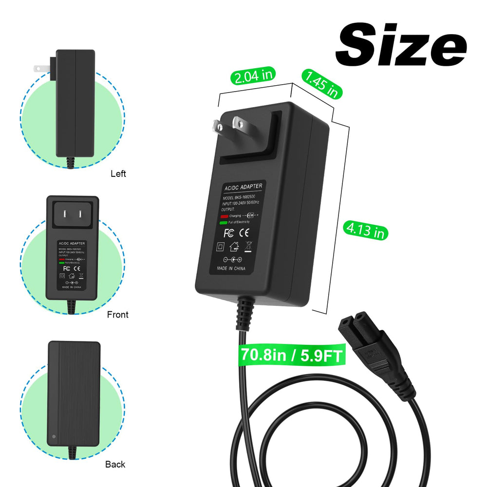 XZGm 16.8V Charger detailed view of connection port
