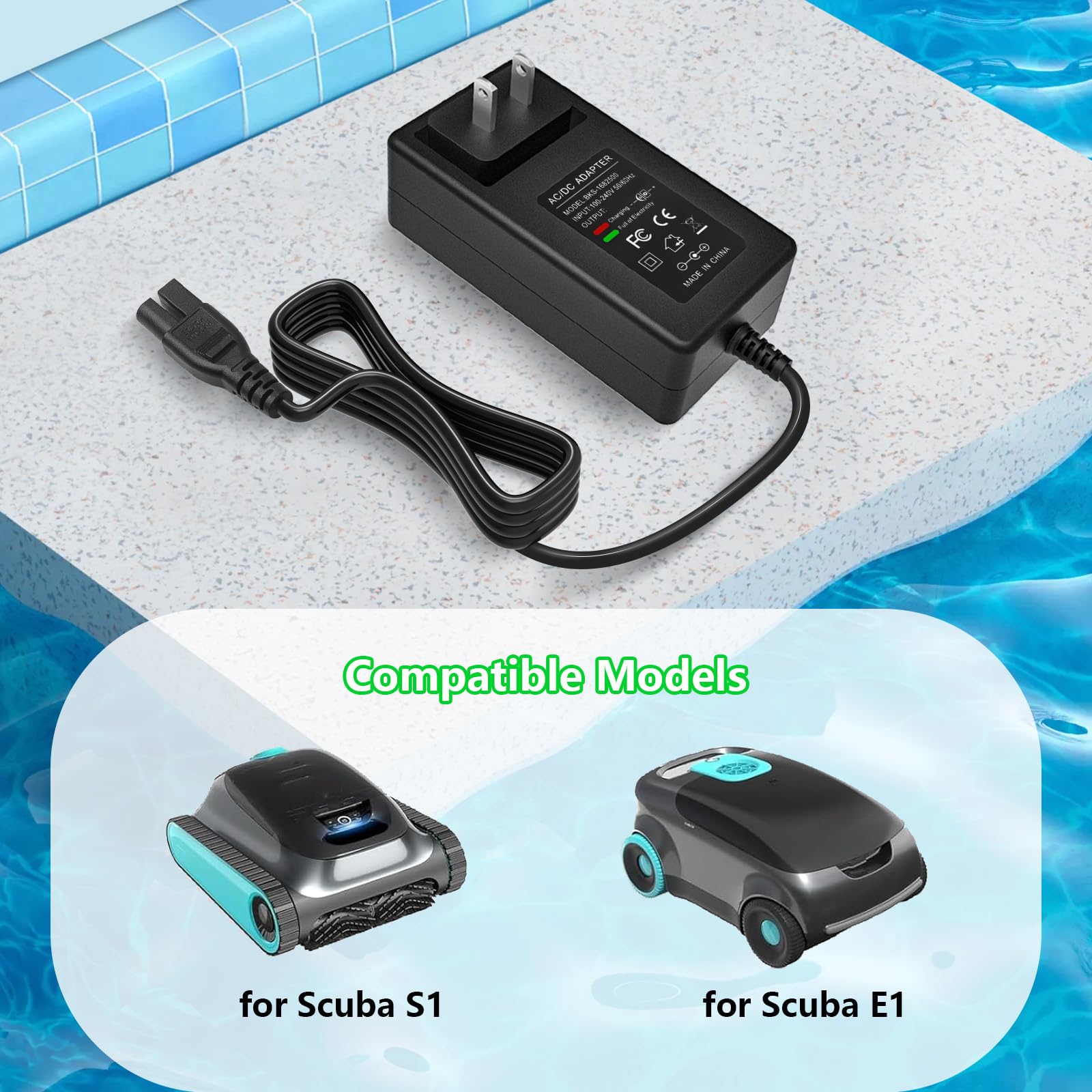 XZGm 16.8V Charger showing power cord length