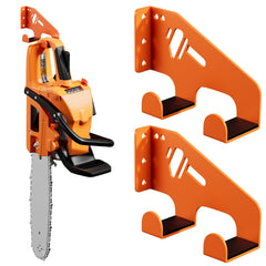 XZHXFX Chainsaw Hanger Wall Mount, Orange, front view