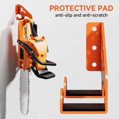 XZHXFX Chainsaw Hanger Wall Mount, Orange, side view