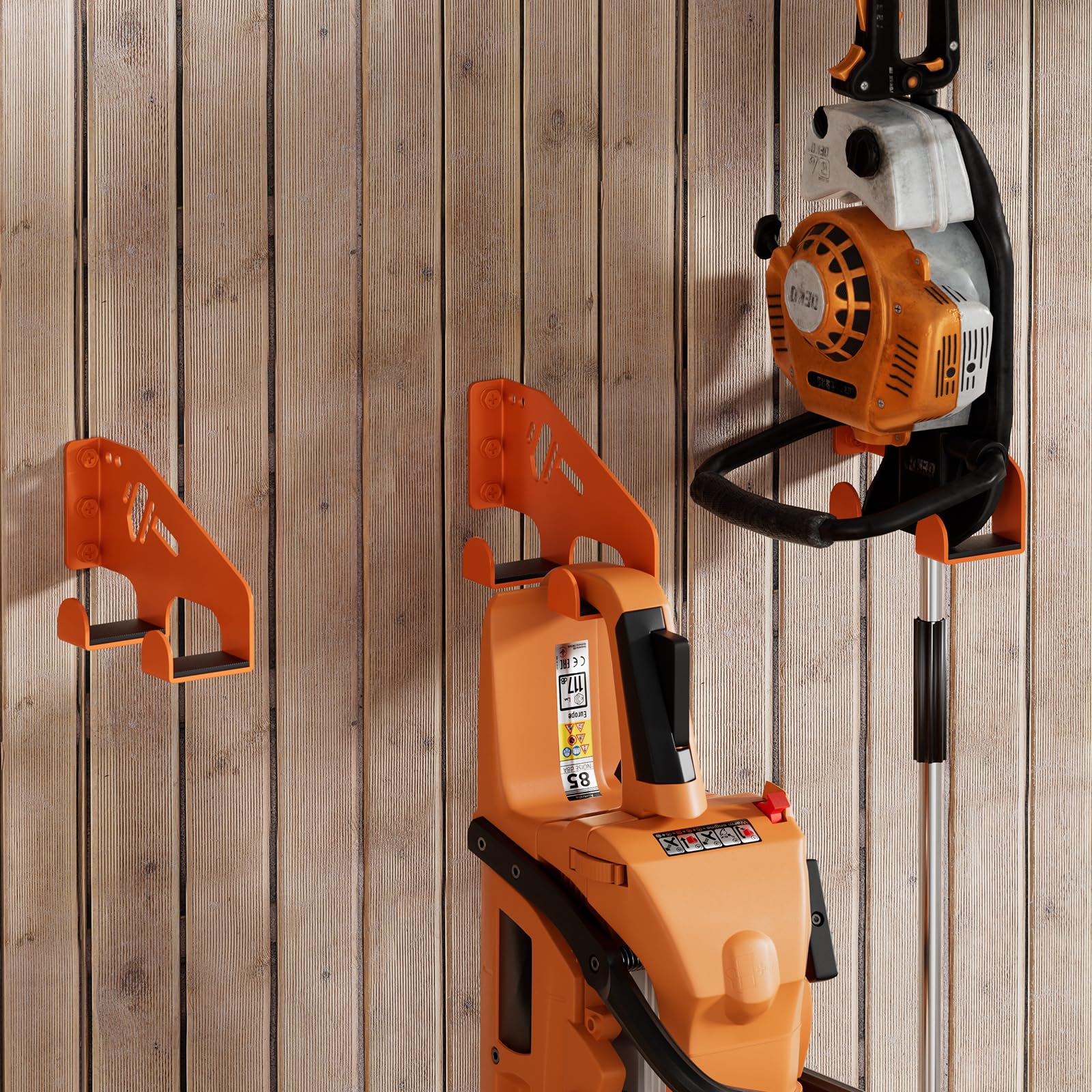 XZHXFX Chainsaw Hanger with chainsaw mounted