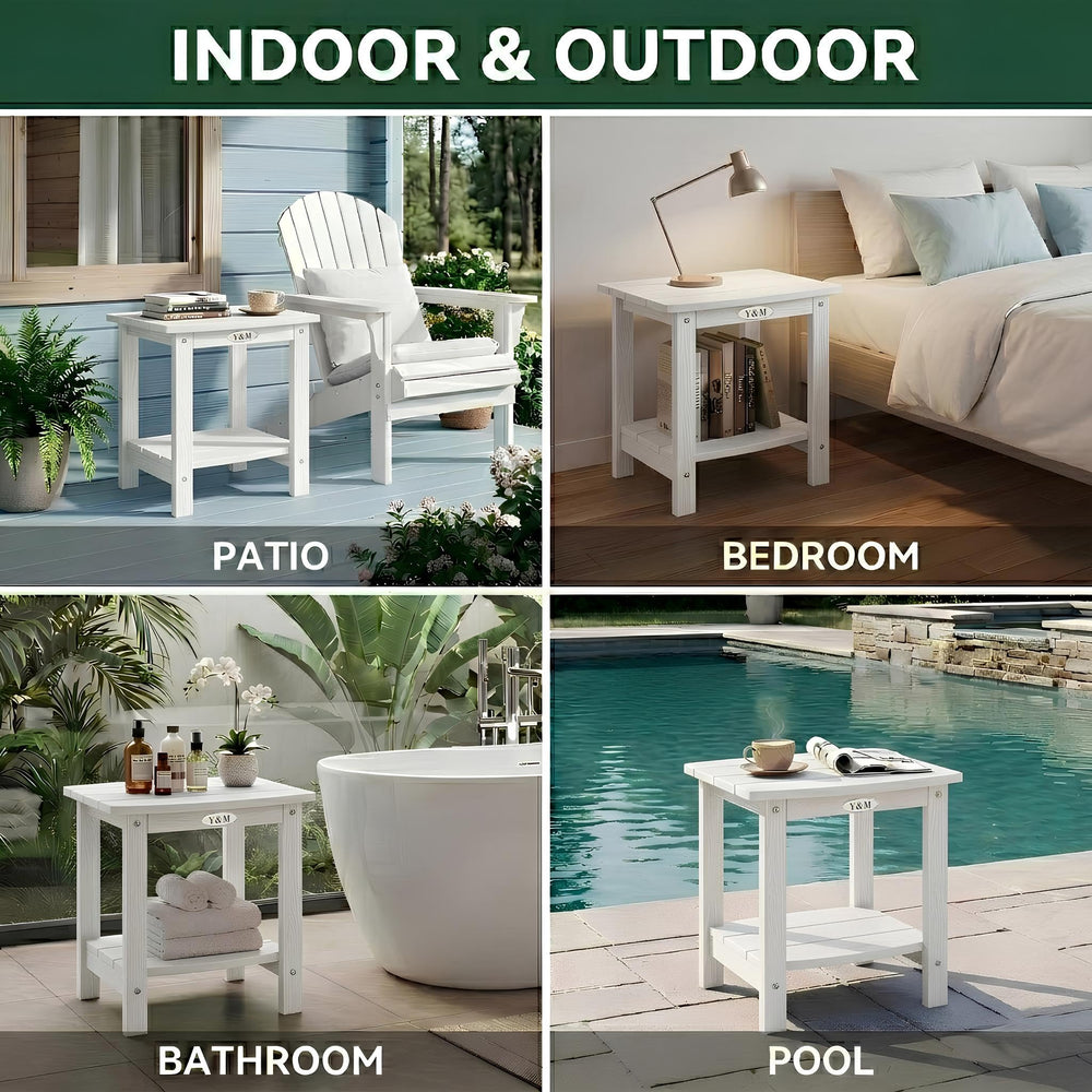 Y&M Outdoor Side Table assembly accessories and instructions