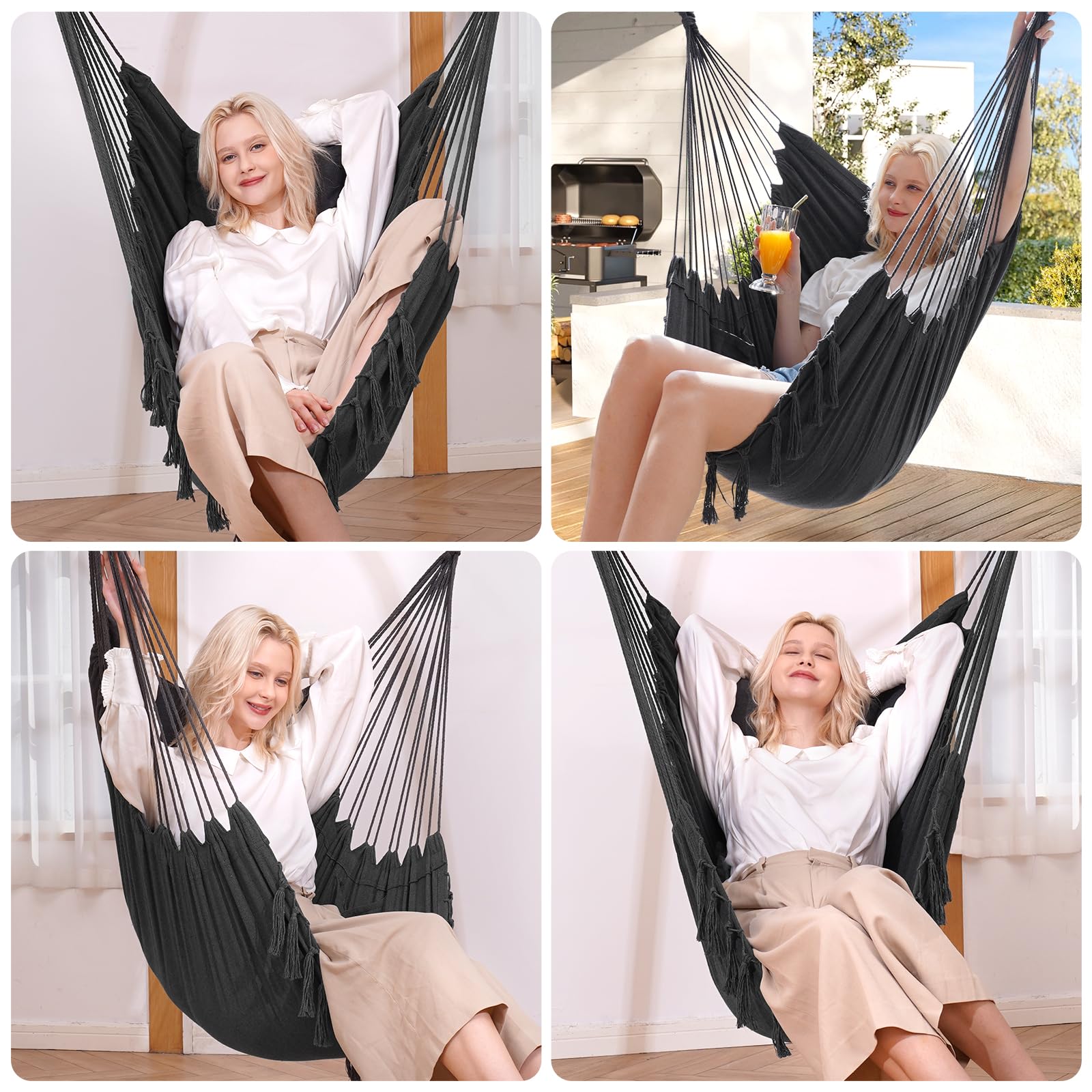 Y- STOP Hammock Chair with close-up on soft material