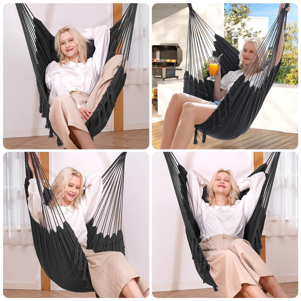Y- STOP Hammock Chair with close-up on soft material