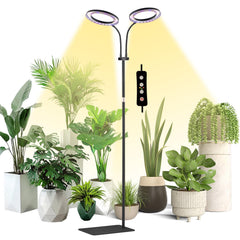yadoker Desk Plant Grow Light dual-head with adjustable height
