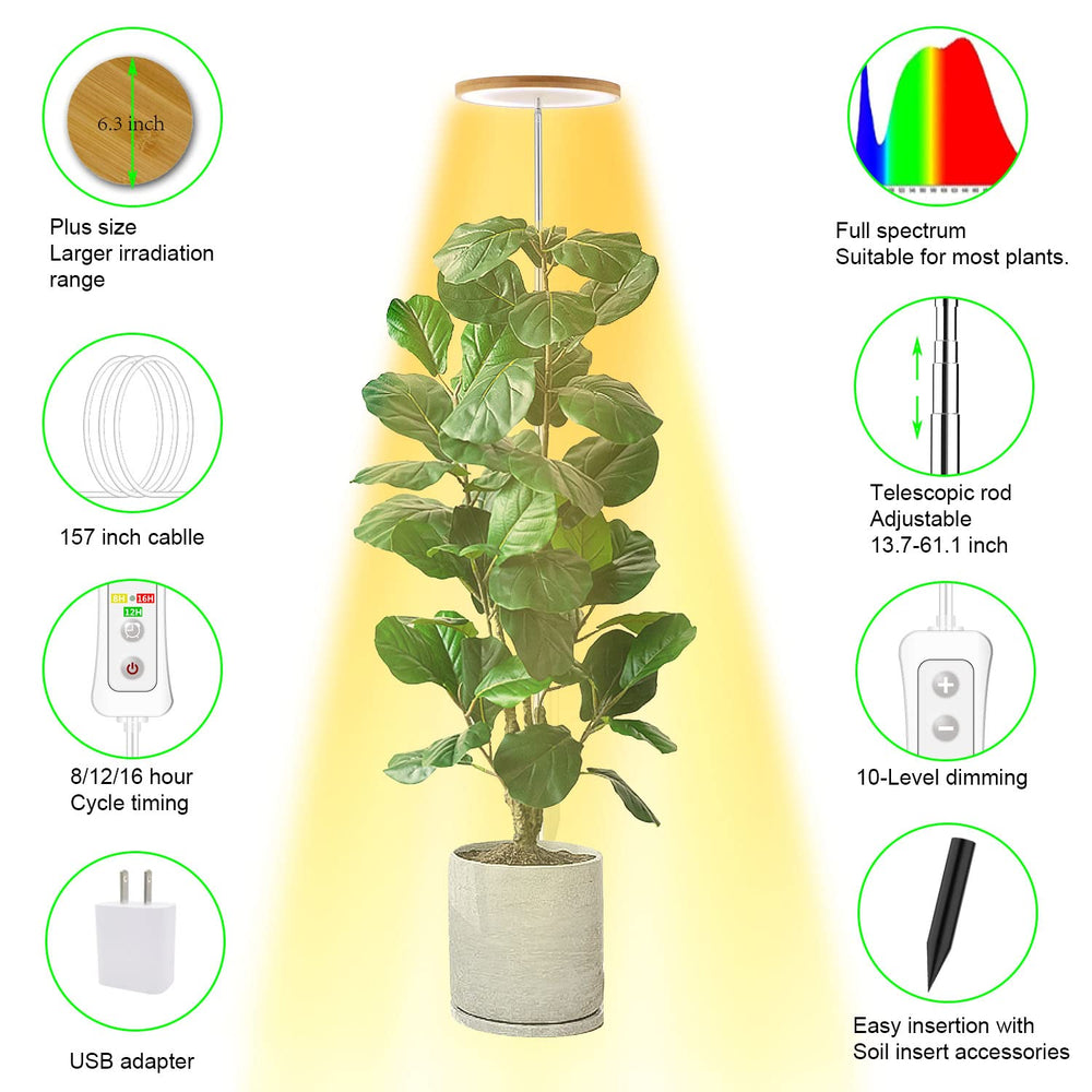 yadoker grow light displaying 10-level dimmable controller