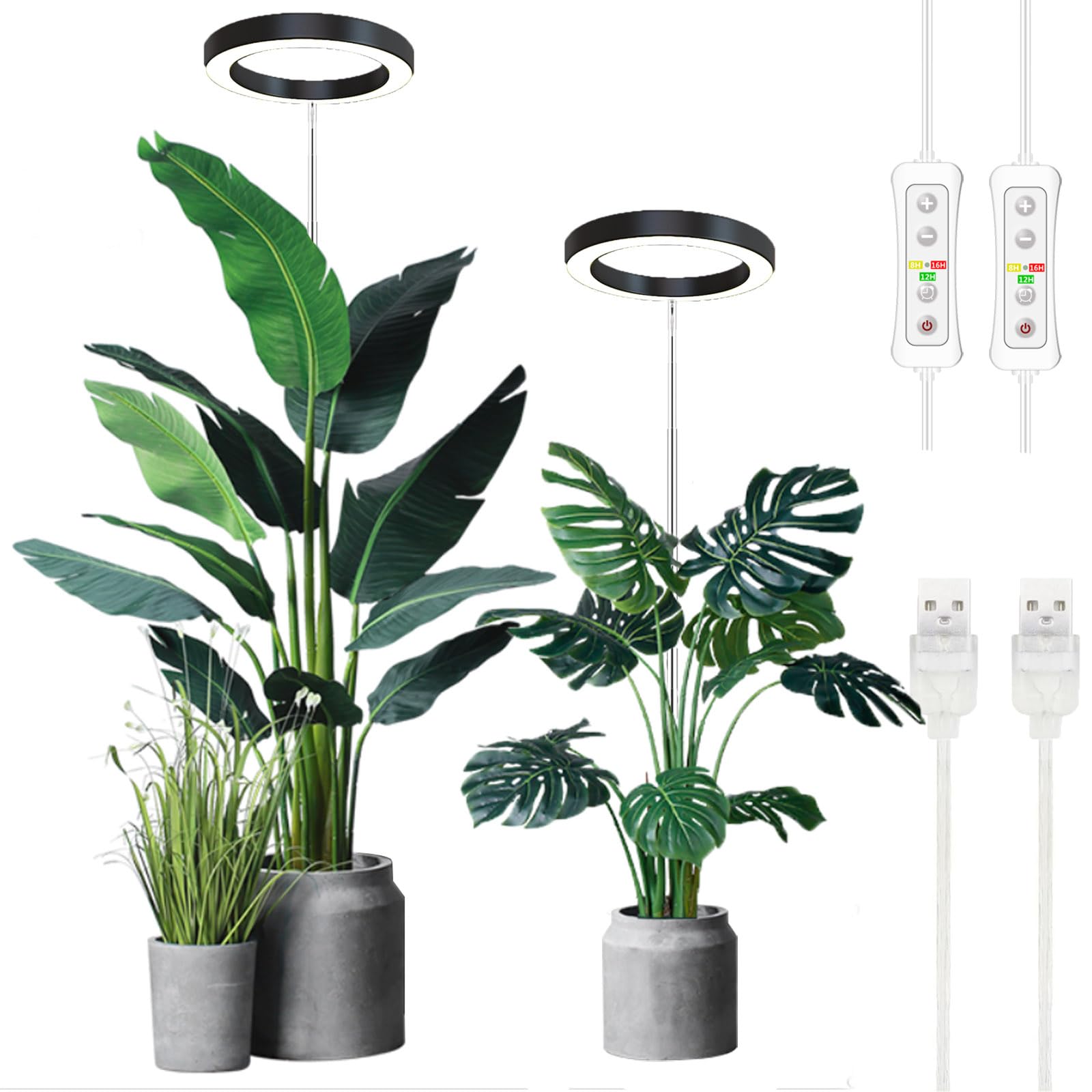 yadoker LED Grow Light full spectrum bulb front view