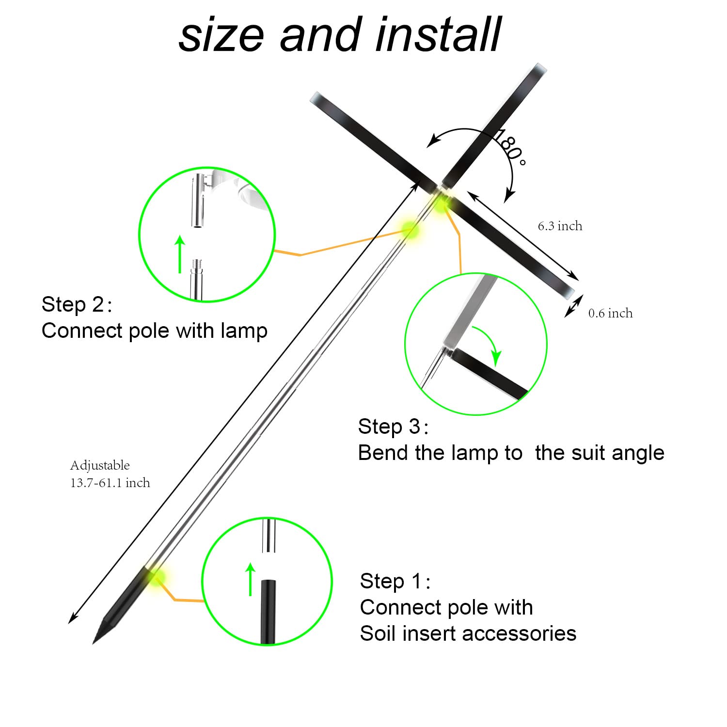 yadoker LED Grow Light packaging and contents