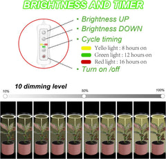 yadoker Plant Grow Light bulb and power adapter